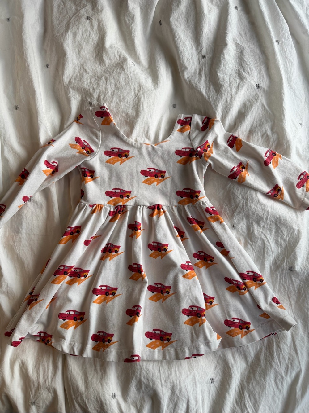 Lightning McQueen Monica and Andy Twirl dress - 3T